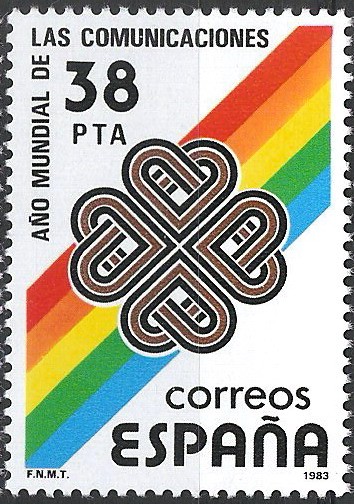 2709 Año Mundial de las Comunicaciones. Logotipo.