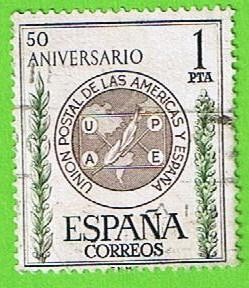 1462  L Aniversario de la union postal de las Americas y España