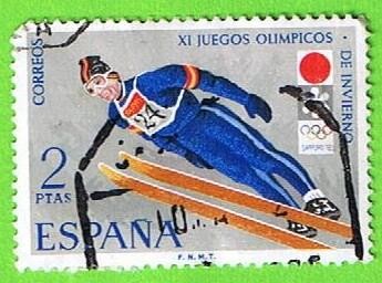 2074  XI Juegos Olimpicos de invierno en Sapporo  (Salto de tranpolin)