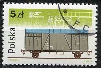 Polonia 1985 Scott 2694 Sello º Transportes Tren 5Zt Pologne Polska Poland Polen 