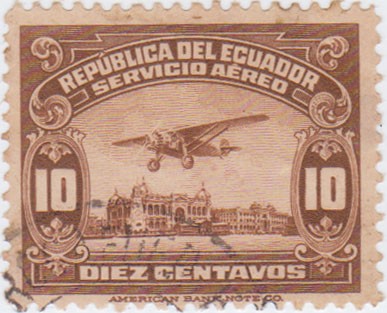 Avión sobre el río Guayas