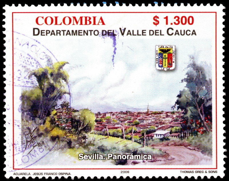 EMISIÓN POSTAL DEPARTAMENTOS DE COLOMBIA - VALLE DEL CAUCA