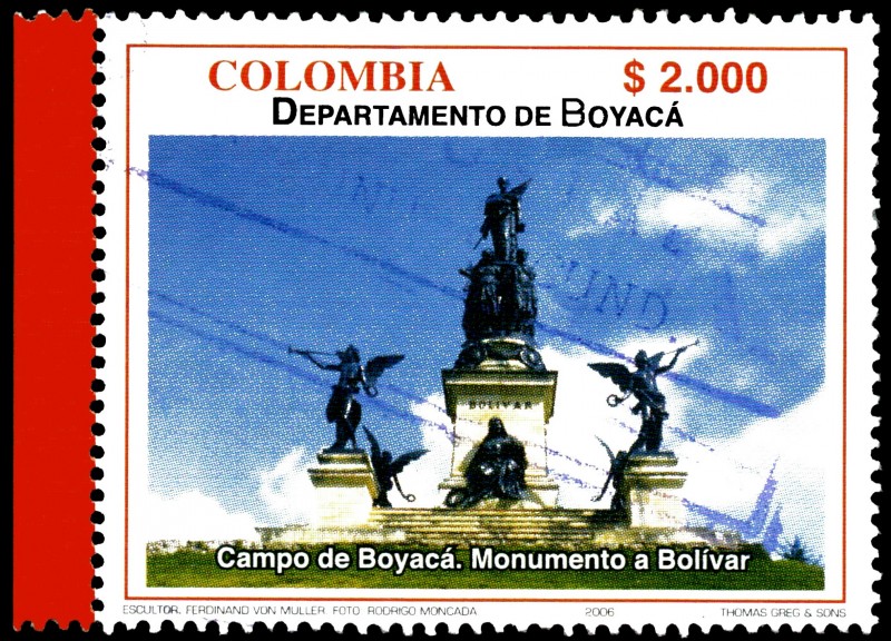 EMISIÓN POSTAL DEPARTAMENTOS DE COLOMBIA - BOYACÁ