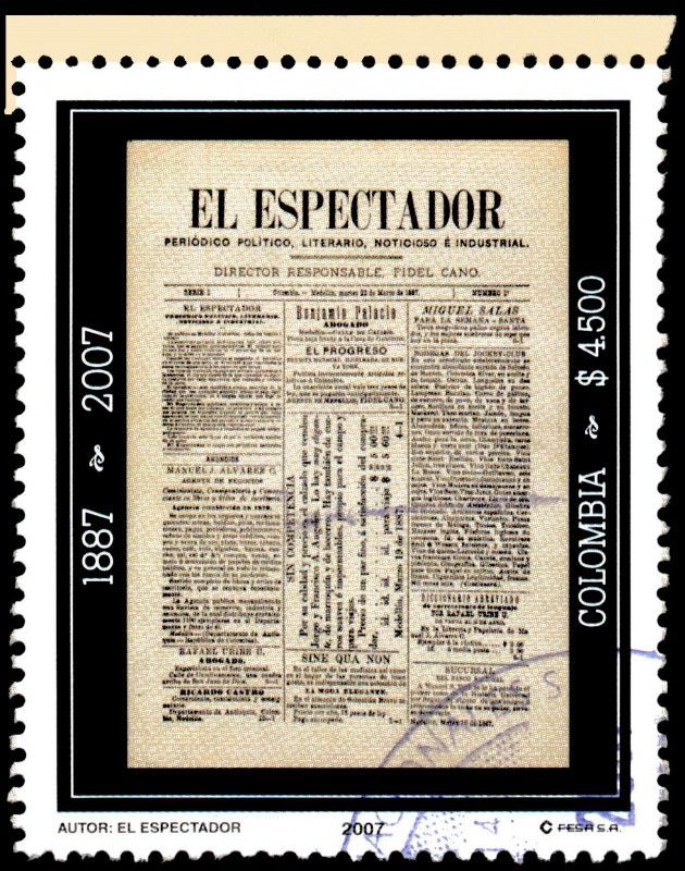 EMISIÓN POSTAL EL ESPECTADOR 120 AÑOS