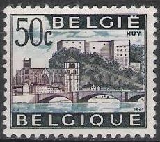 Belgica 1966 Scott 642 Sello º Puente y Castillo de Huy 0,50fr Belgique Belgium 