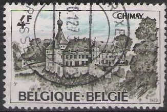 Belgica 1974 Scott 852 Sello º Castillo de Chimay 4fr Belgique Belgium 