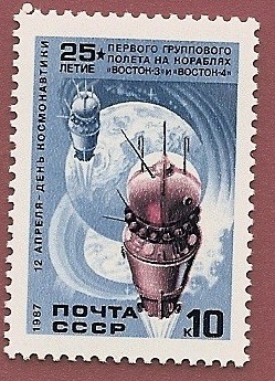 25 aniversario vuelo espacial  naves Vostok 3  y  Vostok 4