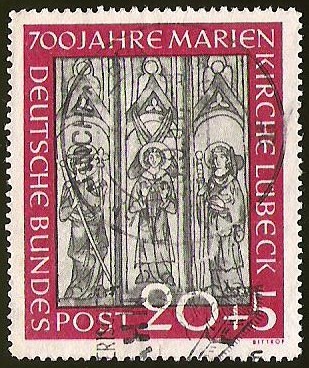 DEUTSCHE BUNDES POST - 700 AÑOS DE MARÍA IGLESIA LÜBECK