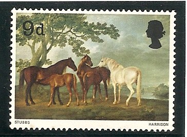 Cuadros. Caballos y Paisaje de George Stubbs.