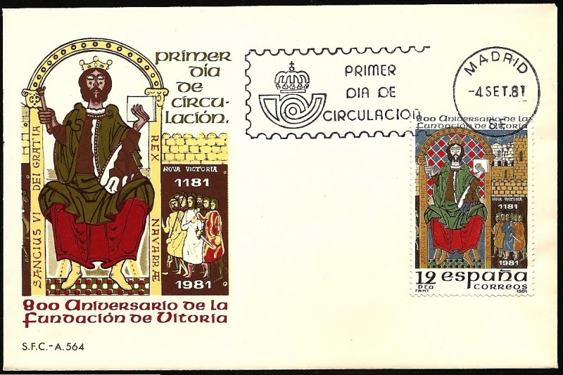 800 aniversario fundación de Vitoria por el rey Sancho VI de Navarra - SPD