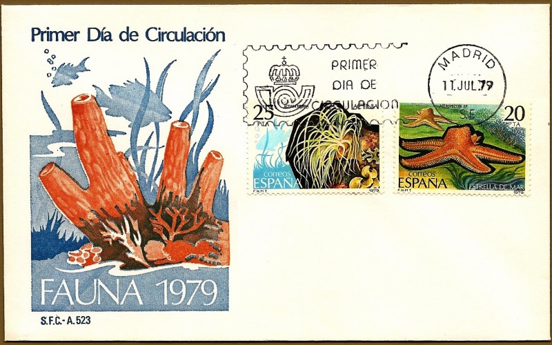 Fauna 1979  - Actinia - Estrella de mar -   SPD