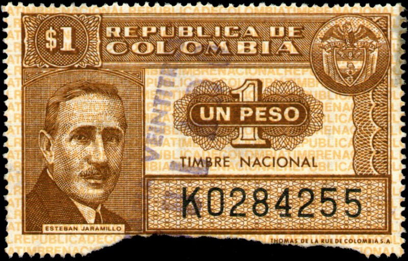 TIMBRE NACIONAL - ESTEBAN JARAMILLO - SERIE 