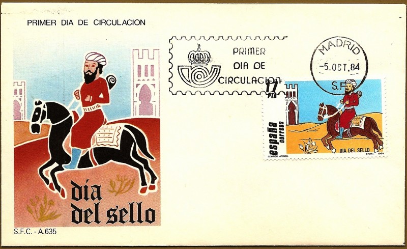 Día del Sello - correo árabe -  SPD