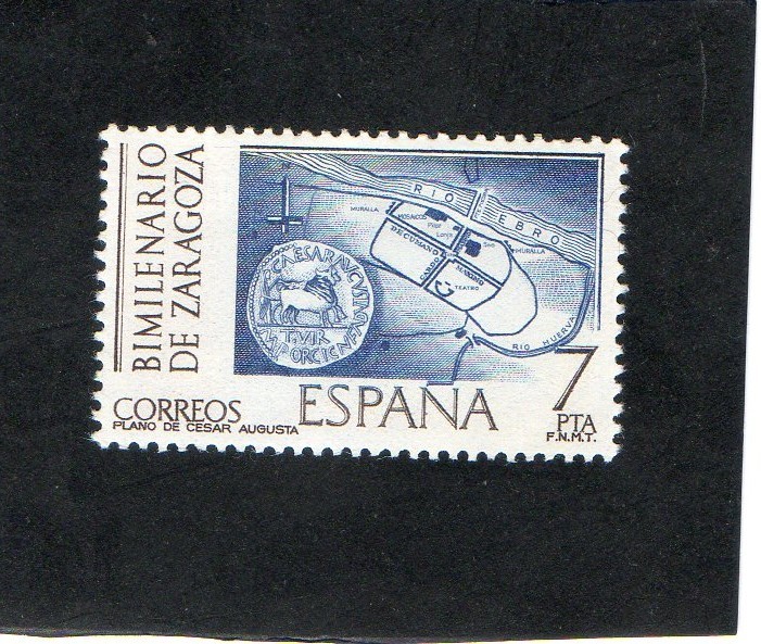 2320- BIMILENARIO DE ZARAGOZA ( plano de Cesar Augusta )