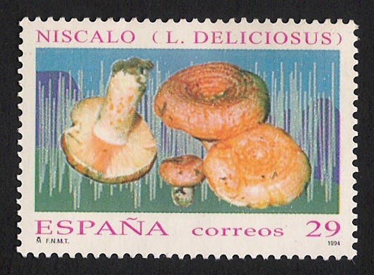 SETAS-HONGOS: 1.232.014,01-Lactarius deliciosus -Phil.241961-Dm.994.9-Ed.3282-Y&T.2875-Mch.3143-Sc.2