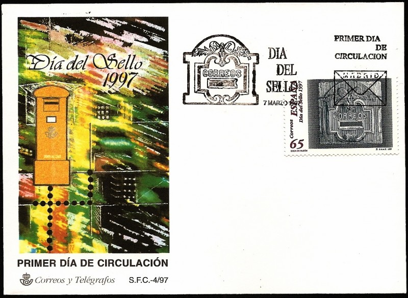 Día del Sello 1997 - boca de buzón - SPD