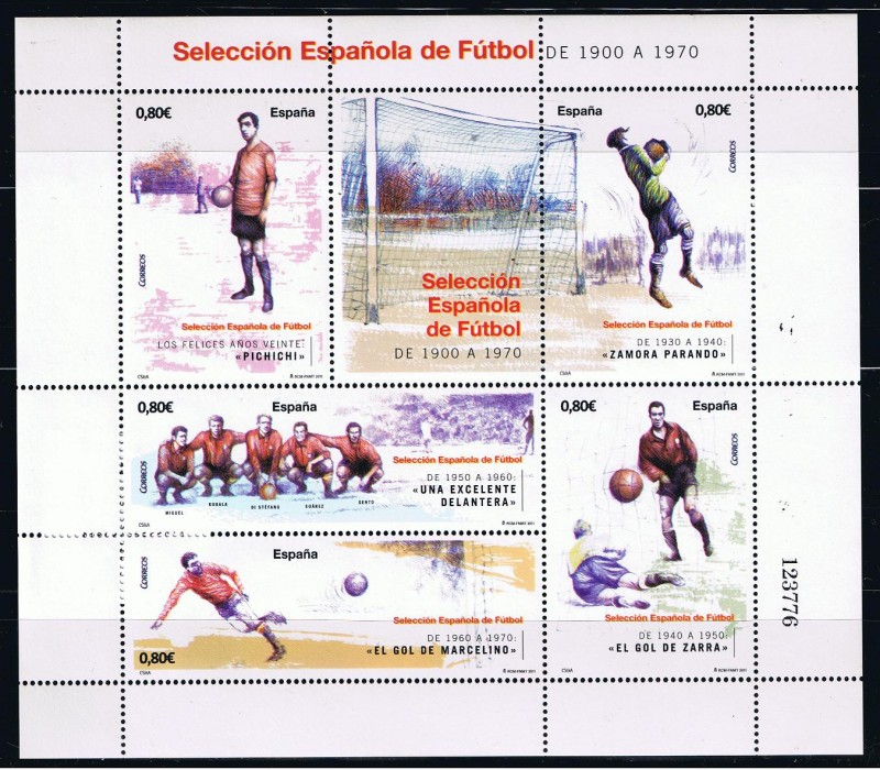 Edifil  4665 HB Seleción Española de Fútbol.   