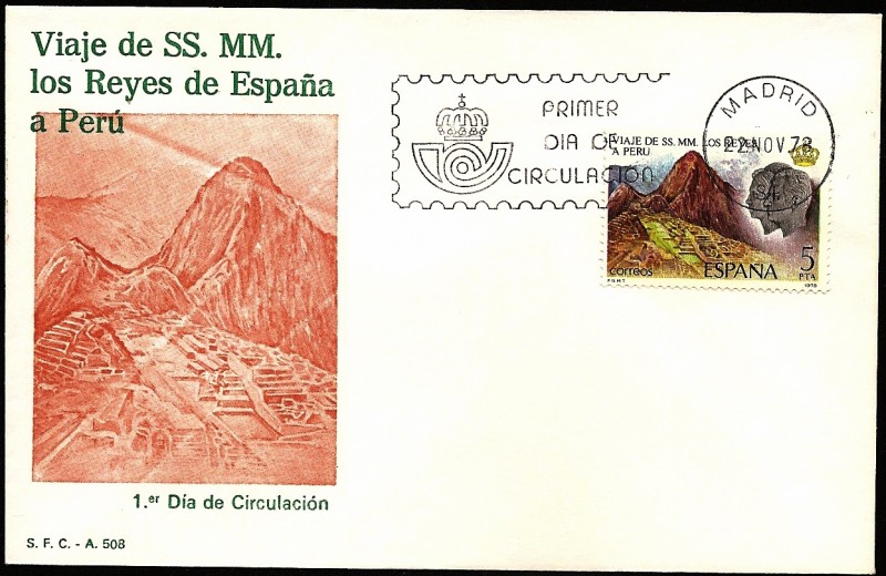 Viaje de SS. MM. los Reyes de España a Perú - Machu picchu - SPD