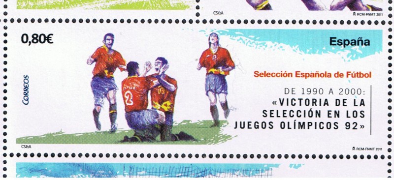 Edifil  4666 C Seleción Española de Fútbol.   