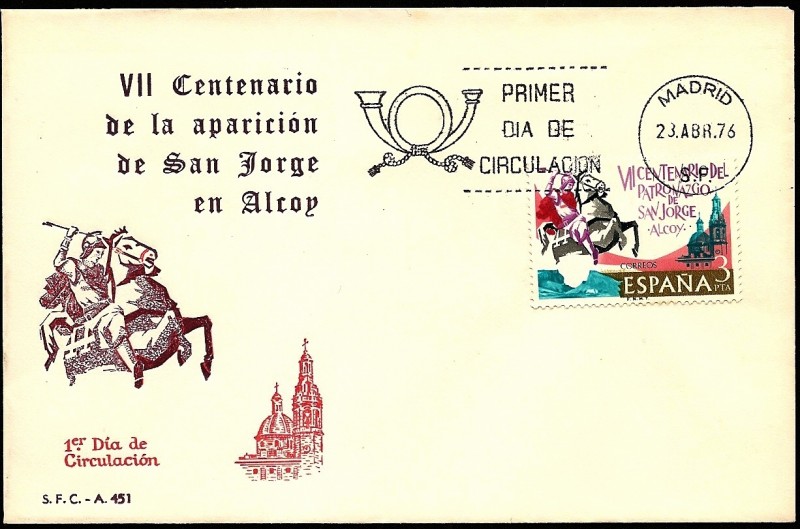 VII centenario de la aparición de San Jorge en Alcoy - SPD