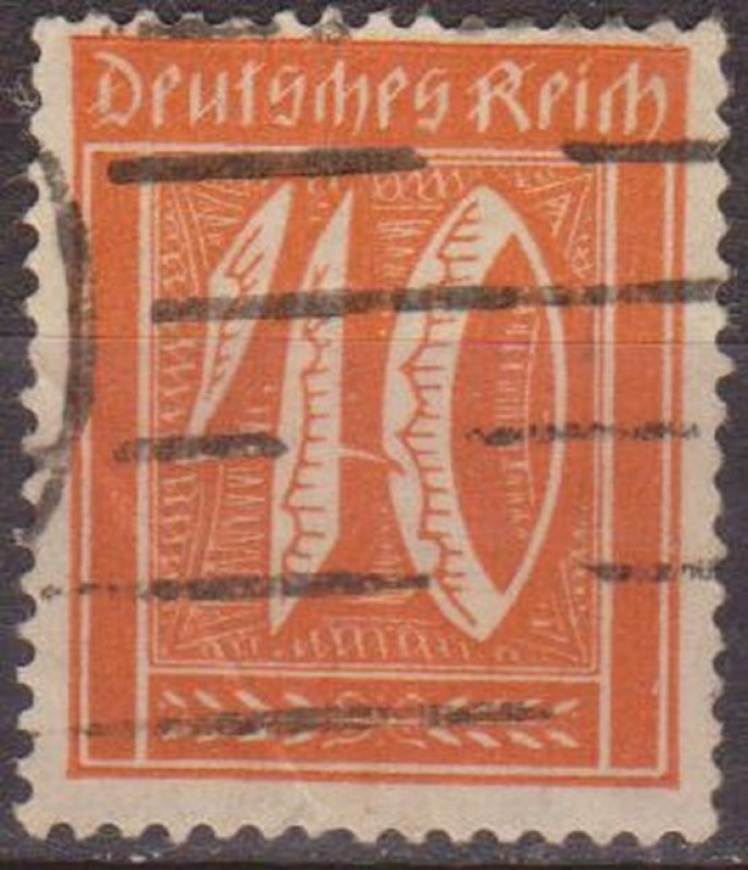 Alemania 1922 Scott 142 Sello º Cifras Numeros 40 Deutsches Reich Allemagne Germany Germania Deutsch