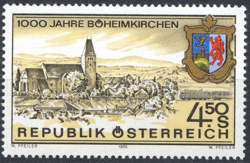 Austria 1985 Scott 1312 Sello ** Aniversario Boheimkirchen Autriche Osterreich