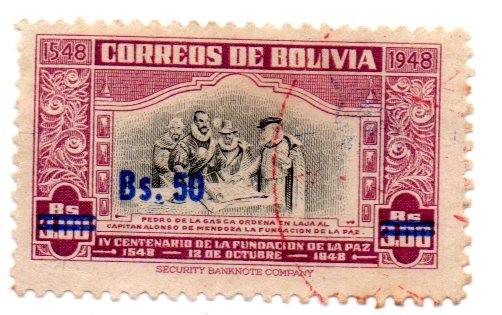 IV CENTENARIO FUNDACION DE LA PAZ-1548-1948