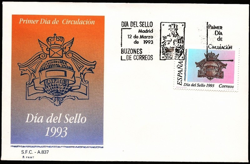 Día del sello 1993 - boca de buzón - SPD