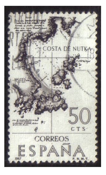 (1820) Forjadores de América. Costa de Nutka