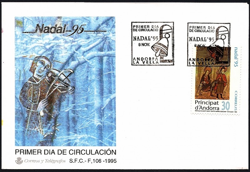 Navidad 1995 - Retablo de Sant Marc y Sta, María D´encamp - SPD