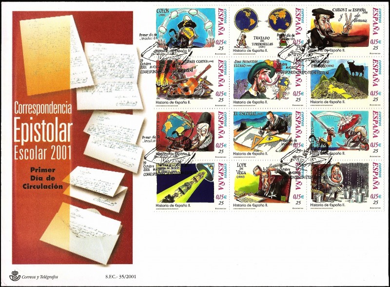 Correspondecia epistolar escolar - Historia de España HB - SPD