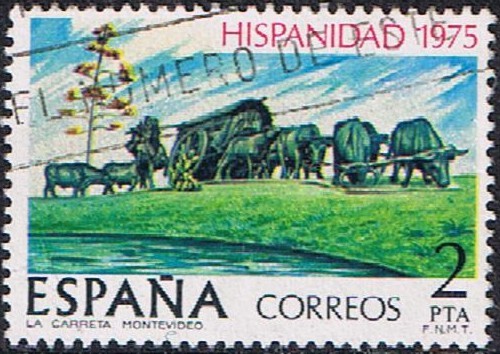 HISPANIDAD. URUGUAY. LA CARRETA, OBRA DE BELLONI