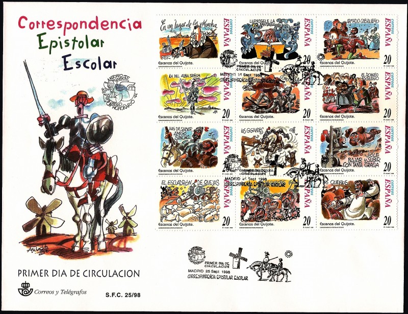 Correspondencia epistolar escolar - Don Quijote  HB - SPD