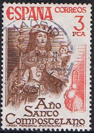 AÑO SANTO COMPOSTELANO 1976. VIRGEN PEREGRINA, PONTEVEDRA