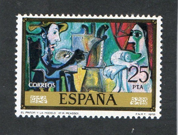 2488- EL PINTOR Y LA MODELO  ( P.R.. PICASSO )