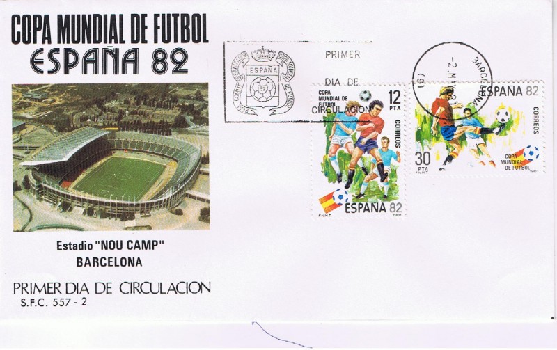 COPA MUNDIAL DE FÚTBOL ESPAÑA 82 CON MAT PD BARCELONA