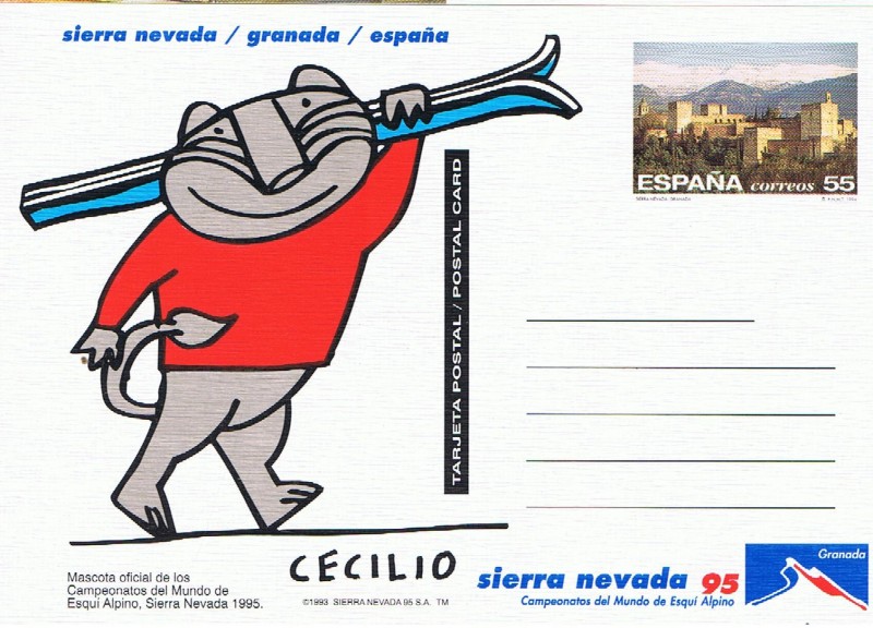 ENTERO POSTAL TURISMO 94. SIERRA NEVADA'95, GRANADA.