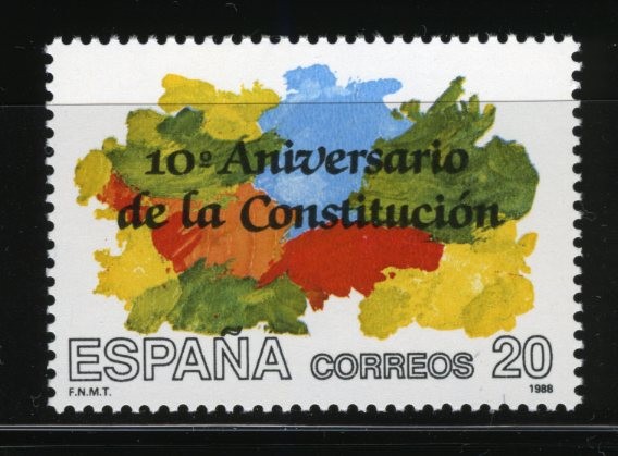 X Aniversario de la Constitución    1988