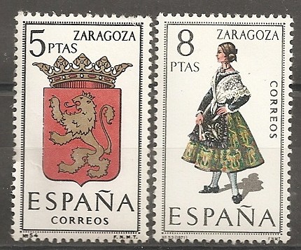 Escudo y traje típico (Zaragoza)