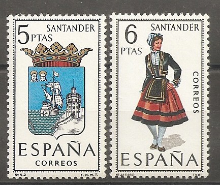 Escudo y traje típico (Santander)