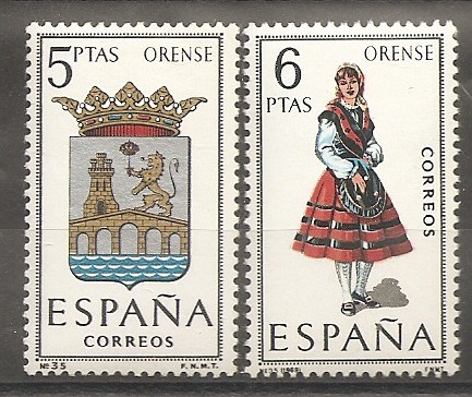 Escudo y traje típico (Orense)