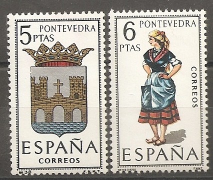 Escudo y traje típico (Pontevedra)