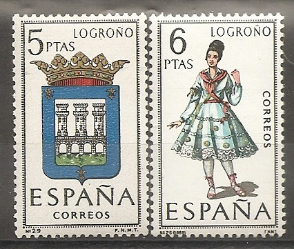 Escudo y traje típico (Logroño)