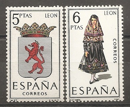 Escudo y traje típico (León)