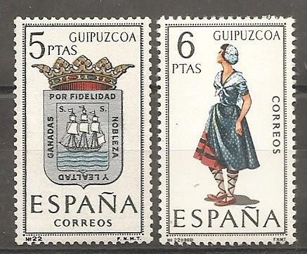 Escudo y traje típico (Guipuzcoa)