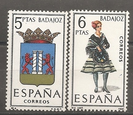 Escudo y traje típico (Badajoz)