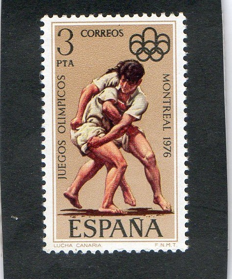 2342- JUEGOS OLIMPICOS MONTREAL 1976- LUCHA CANARIA