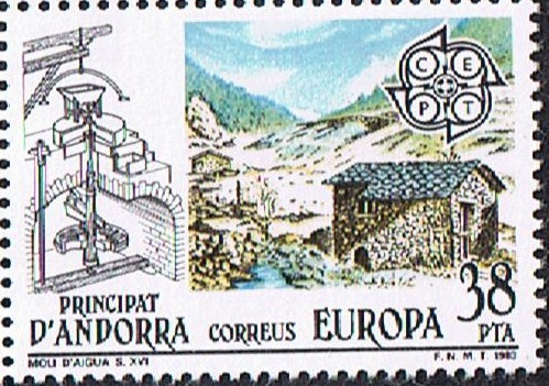 EUROPA 1983. MOLINO HIDRÁULICO DEL SIGLO XVI