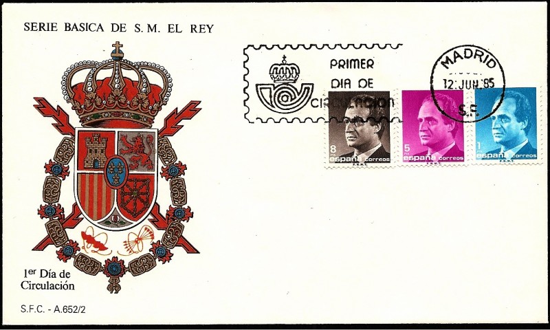 Serie Básica de S.M.  el Rey  1985 -  SPD