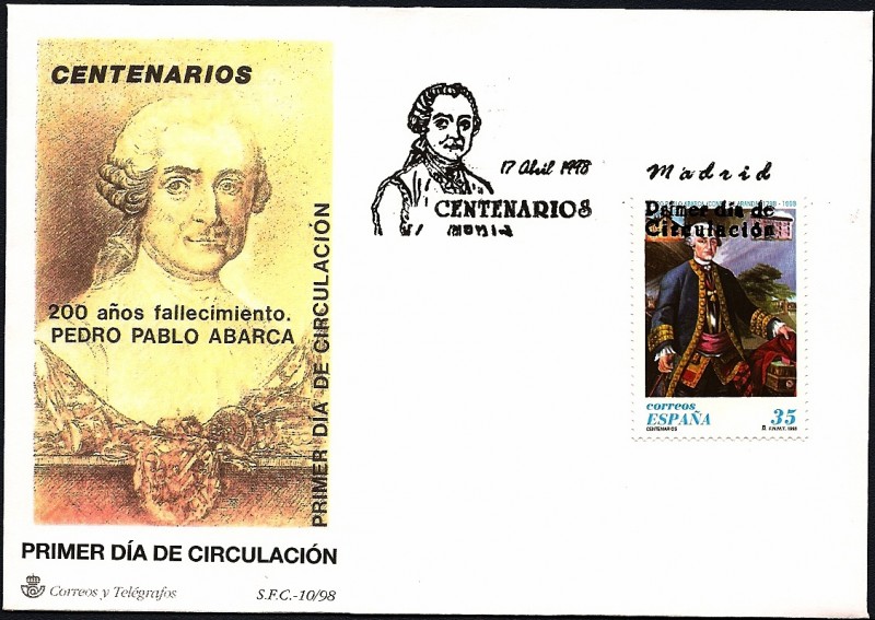 Centenarios - 200 años fallecimiento Pedro Pablo Abarca - SPD